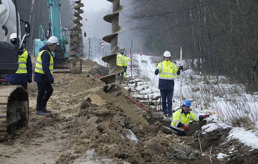 Poland Starts Building Metal Wall To Stop Migrants Crossing Border From Belarus