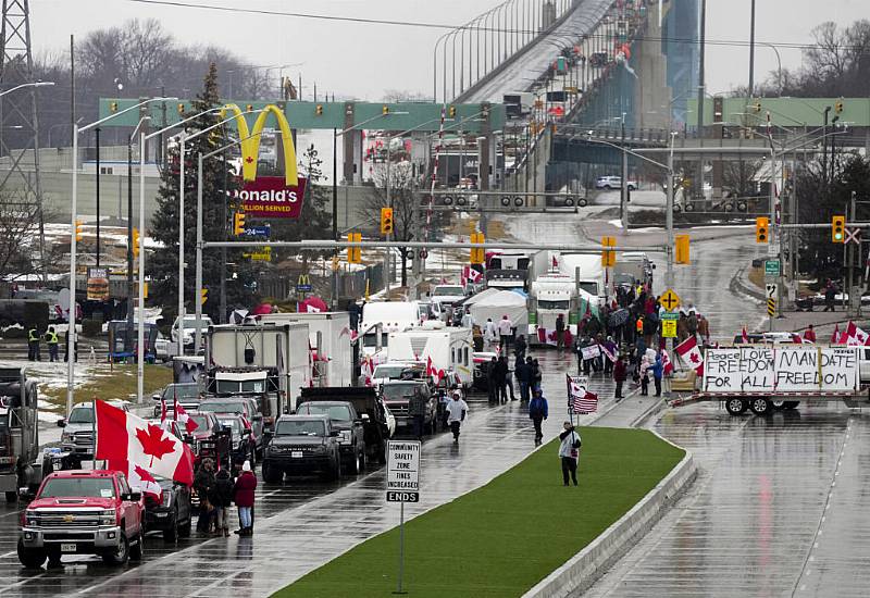 Canadian Judge Orders An End To Blockade At Border Bridge