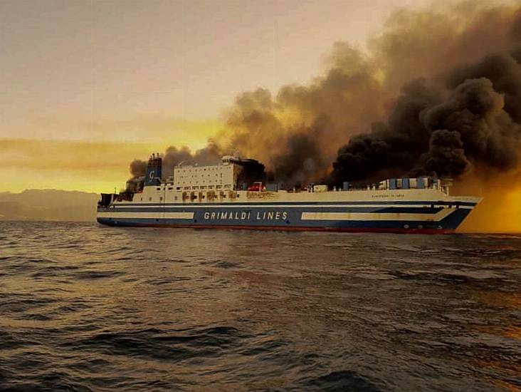 Two Trapped And 11 Missing After Ferry Fire Near Greek Island