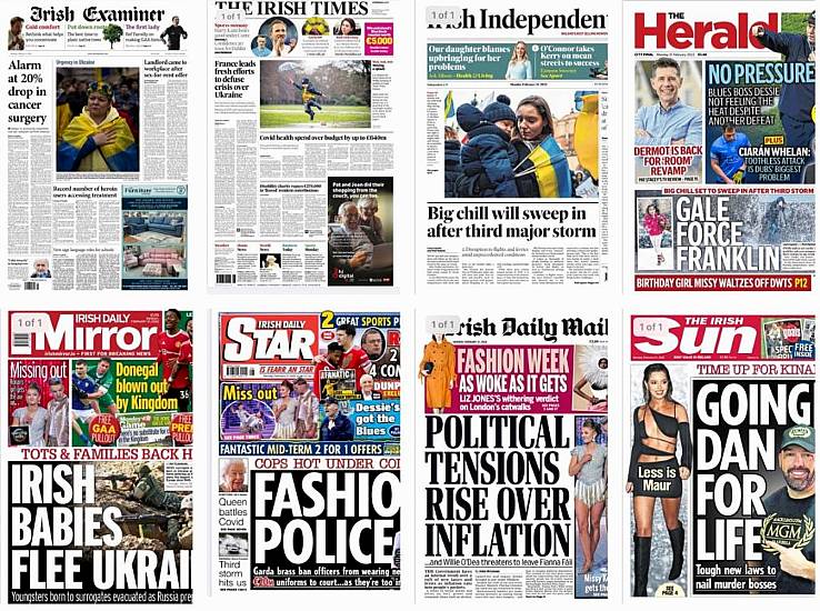 What The Papers Say: Monday's Front Pages