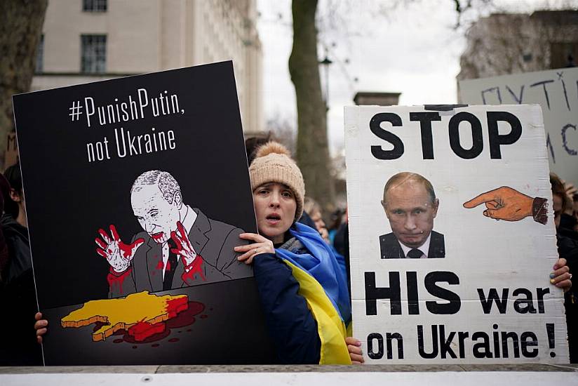 ‘Heartbroken’ And ‘Terrified’ Ukrainian Protesters Call On Uk To ‘Stop Putin’