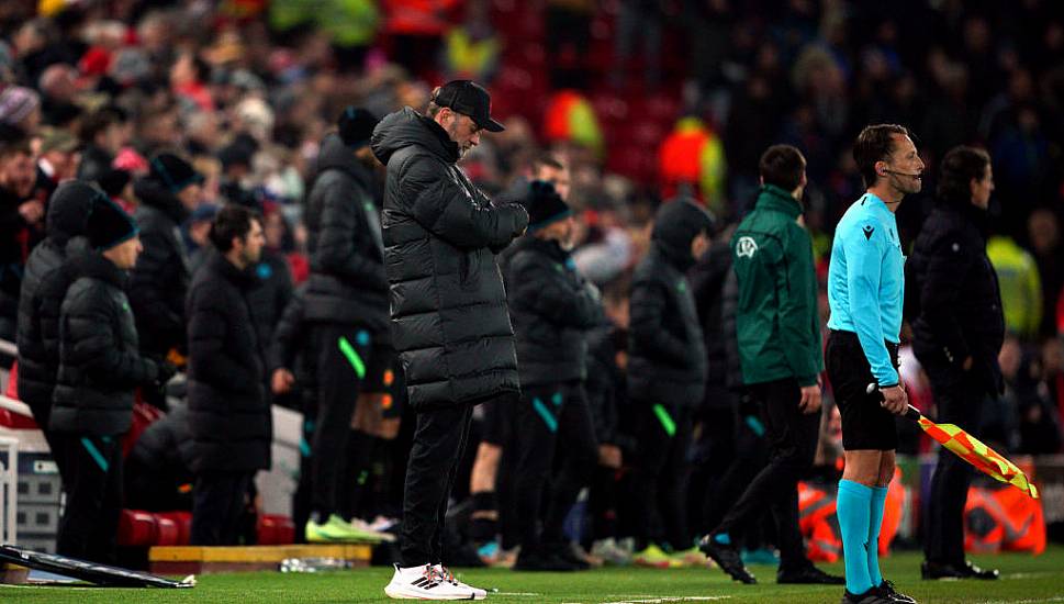 Jurgen Klopp Frustrated As ‘Slapstick’ Loss Ends Year-Long Unbeaten Anfield Run