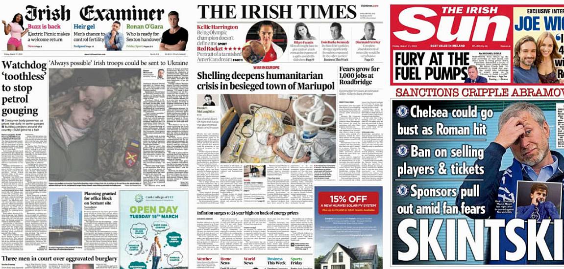 What The Papers Say: Friday's Front Pages