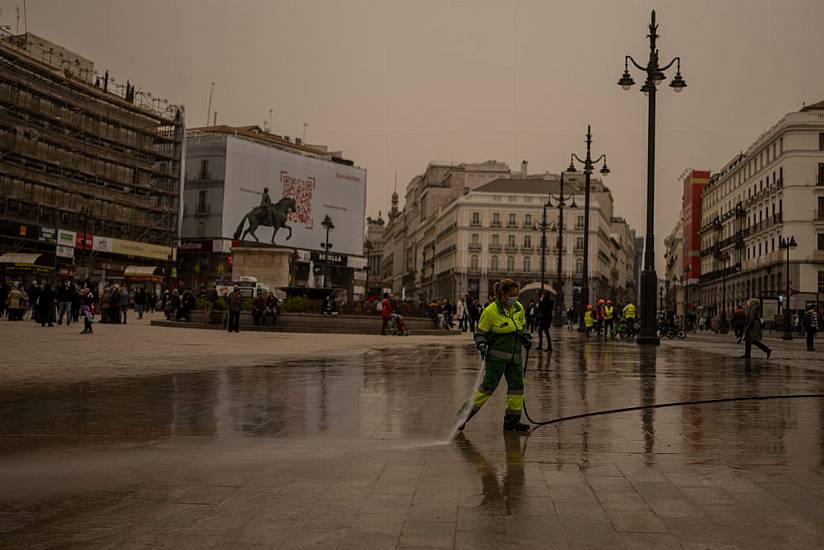 Saharan Dust Storm Covering Spain Spreads To France And Portugal