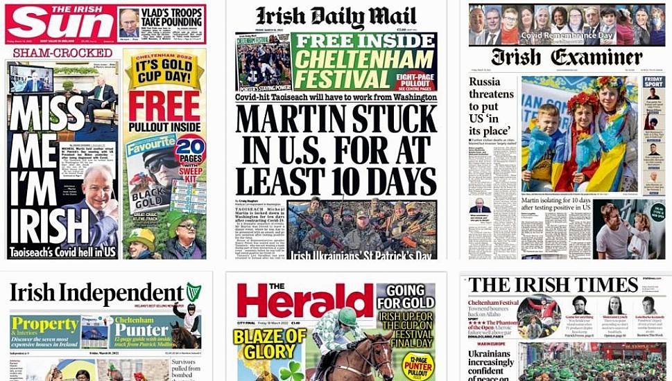 What The Papers Say: Friday’s Front Pages