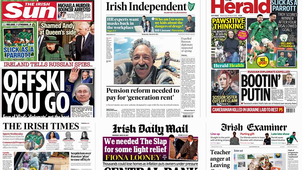 What The Papers Say: Wednesday's Front Pages