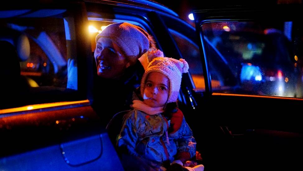 Mothers And Young Children Queue To Return To Ukraine At Polish Train Station