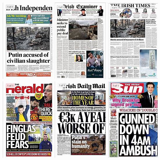 What The Papers Say: Monday's Front Pages