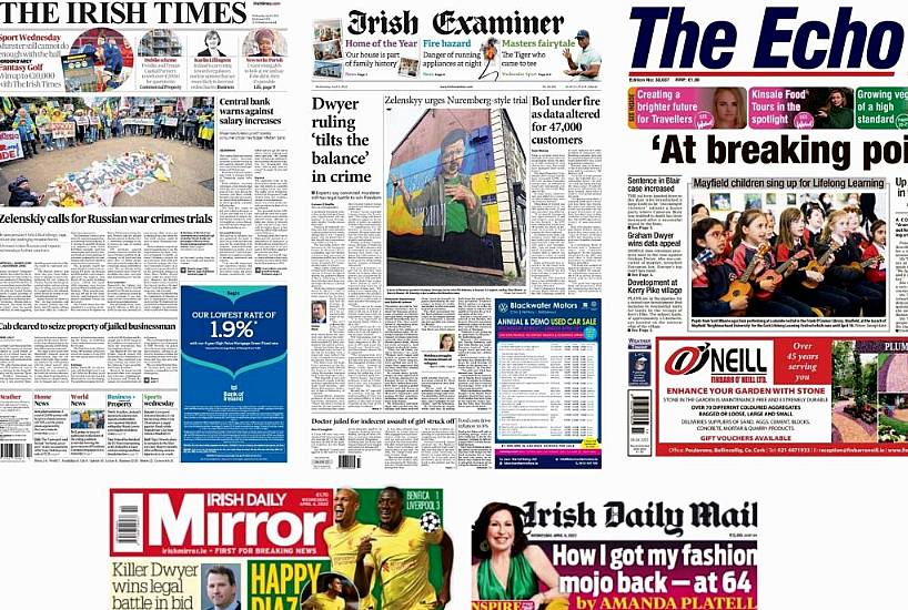 What The Papers Say: Wednesday's Front Pages