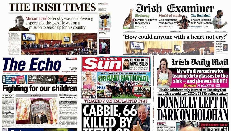 What The Papers Say: Thursday's Front Pages