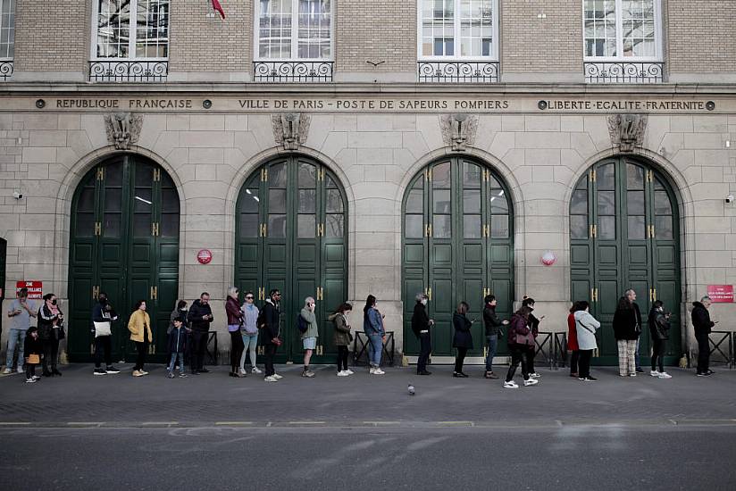 France Goes To The Polls As Macron Faces Strong Challenge From Le Pen