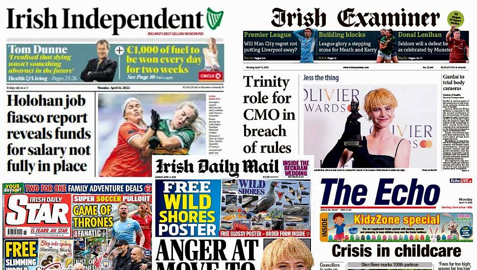 What The Papers Say: Monday's Front Pages