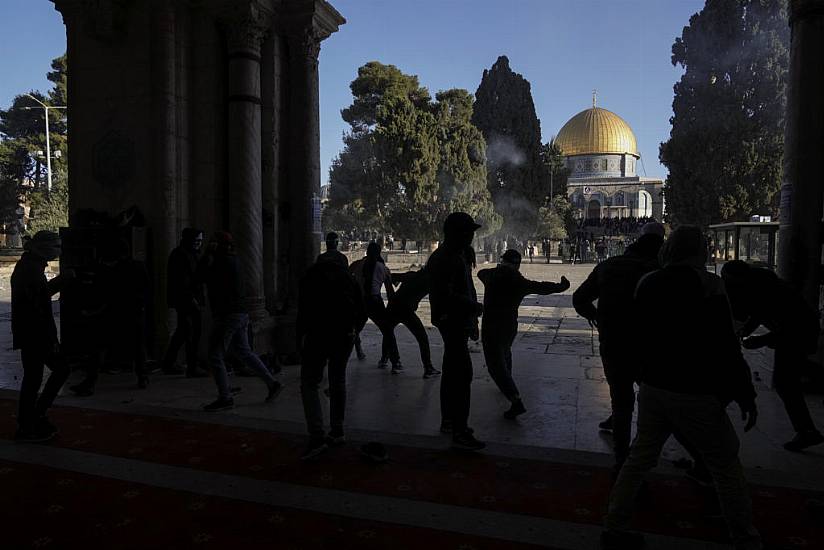 Dozens Of Palestinians Injured In Tensions At Mosque In Jerusalem