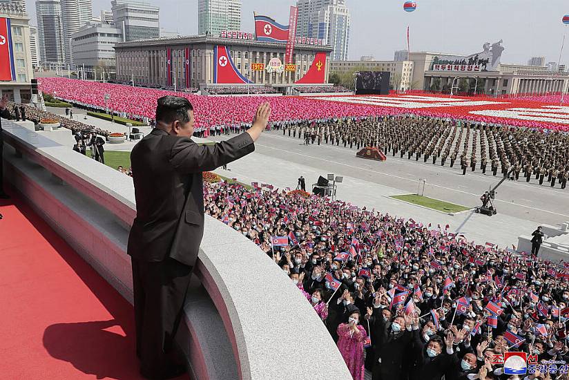 North Korean Leader Attends Massive Parade To Mark Grandfather’s Birth