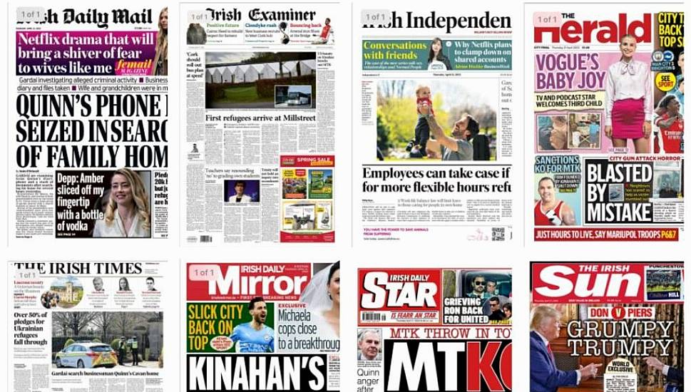 What The Papers Say: Thursday's Front Pages