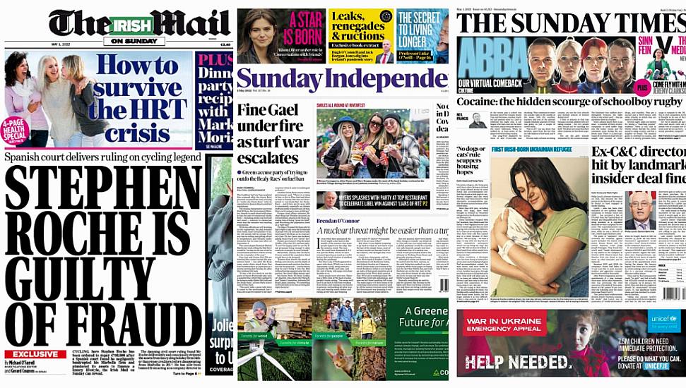 What The Papers Say: Sunday's Front Pages