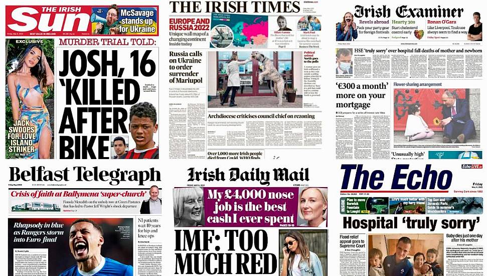 What The Papers Say: Friday's Front Pages