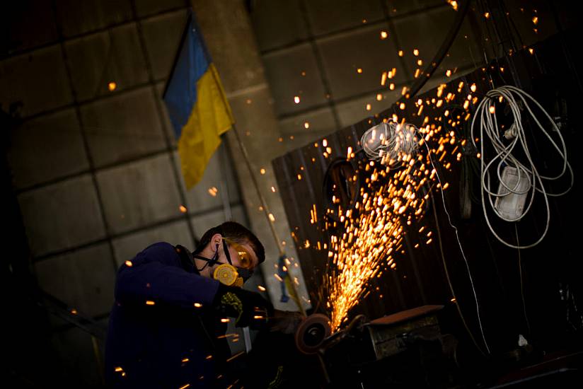 Ukrainian Volunteers Create Armour And Camouflage At Old Industrial Complex