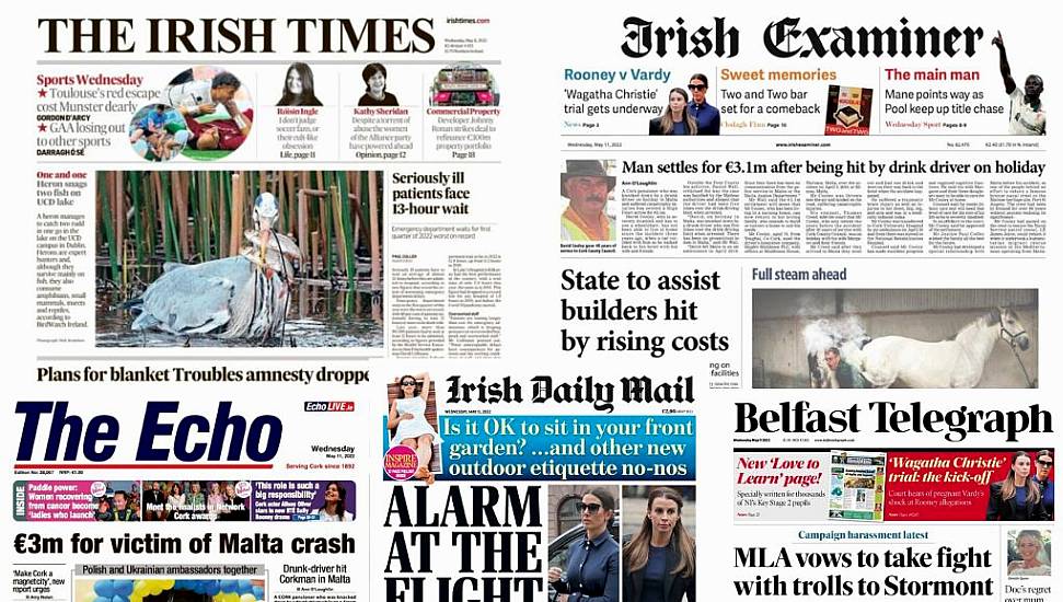 What The Papers Say: Wednesday's Front Pages