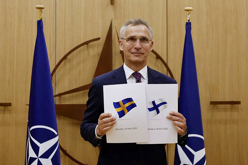 Nato Chief Hails ‘Historic Moment’ As Finland And Sweden Apply To Join Alliance