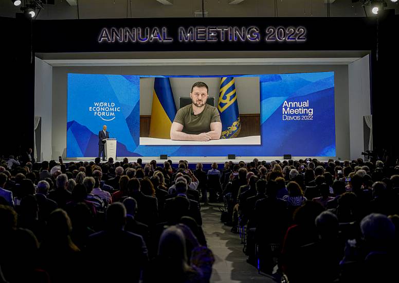 Volodymyr Zelenskiy Calls For More Sanctions On Russia During Speech In Davos