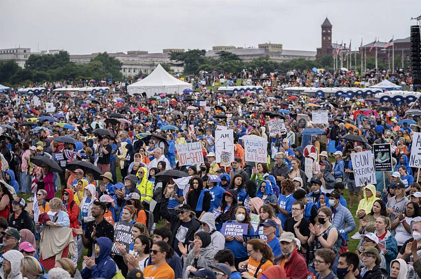 Thousands March On Washington Dc To Demand Changes To Us Gun Laws