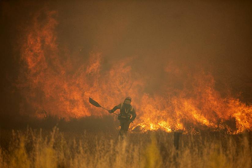 Firefighters In Spain Battle Wildfires Across The Country