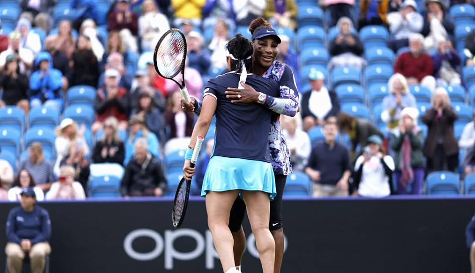 Serena Williams Makes Winning Return To The Court Alongside Ons Jabeur