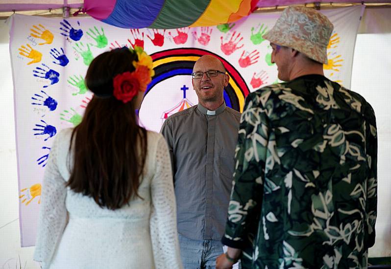 In Pictures: All You Need Is Love For Glastonbury Newly-Weds