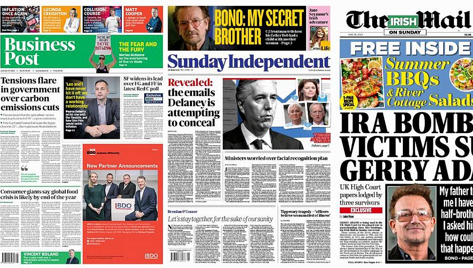 What The Papers Say: Sunday's Front Pages