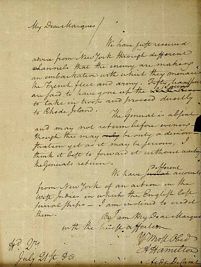 Long-Missing Alexander Hamilton Letter Put On Public Display