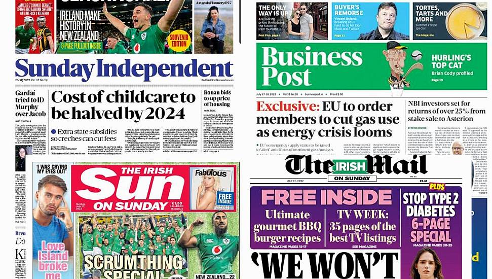 What The Papers Say: Sunday's Front Pages