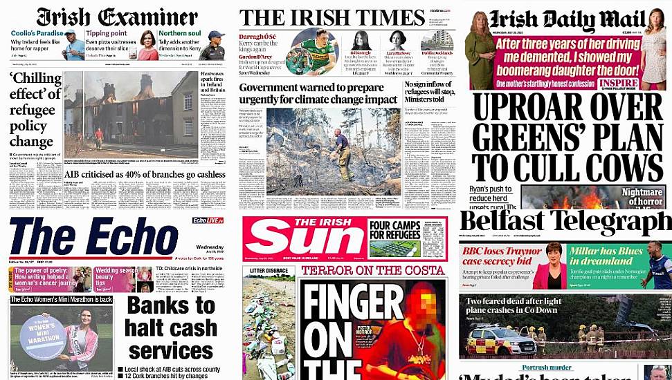 What The Papers Say: Wednesday's Front Pages