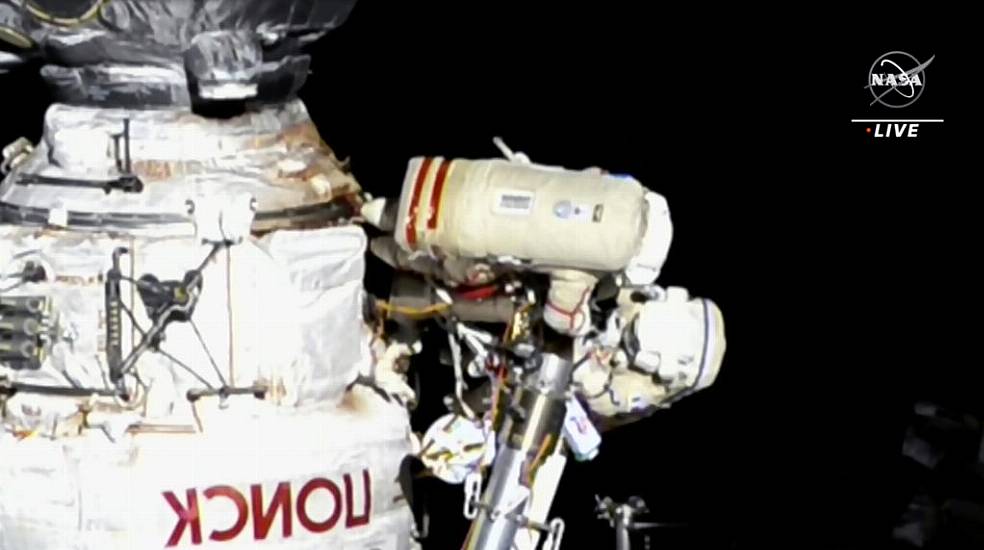 Italian Astronaut And Russian Cosmonaut Team Up For Spacewalk