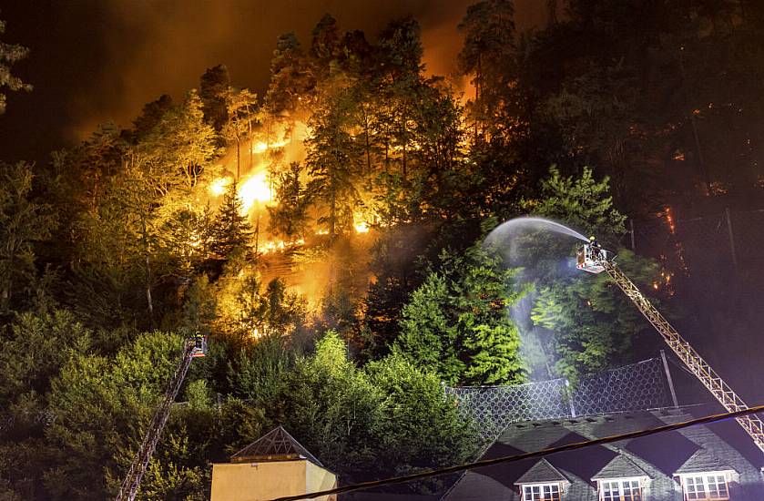 Hundreds Of Firefighters Battle Blazes In Germany And Czech Republic