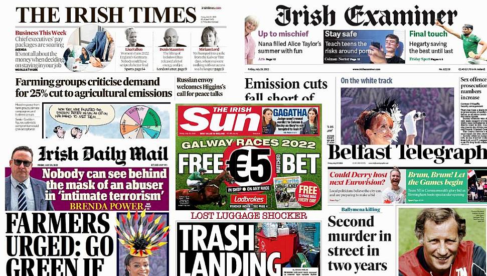 What The Papers Say: Friday's Front Pages