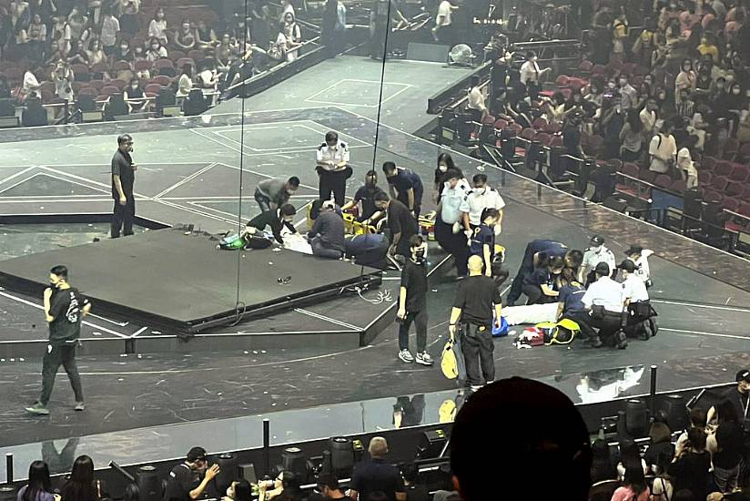 Two Dancers Hurt After Giant Video Screen Falls On To Stage In Hong Kong