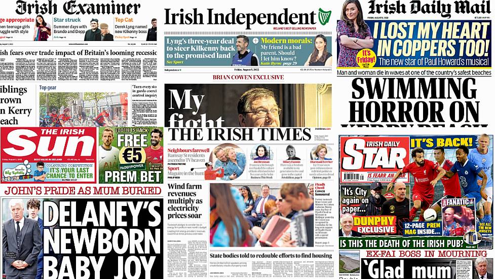 What The Papers Say: Friday's Front Pages