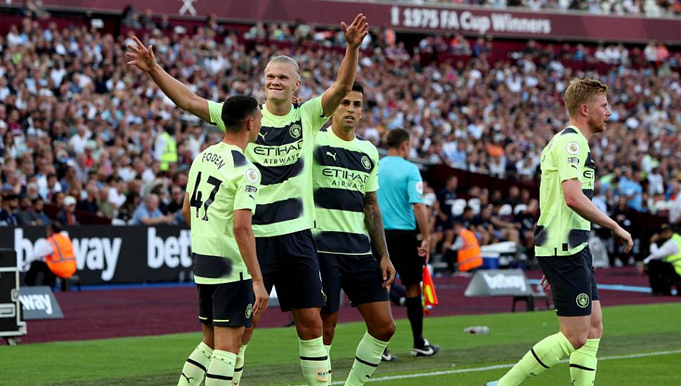 Haaland Scores Twice To Get Manchester City Up And Running At West Ham