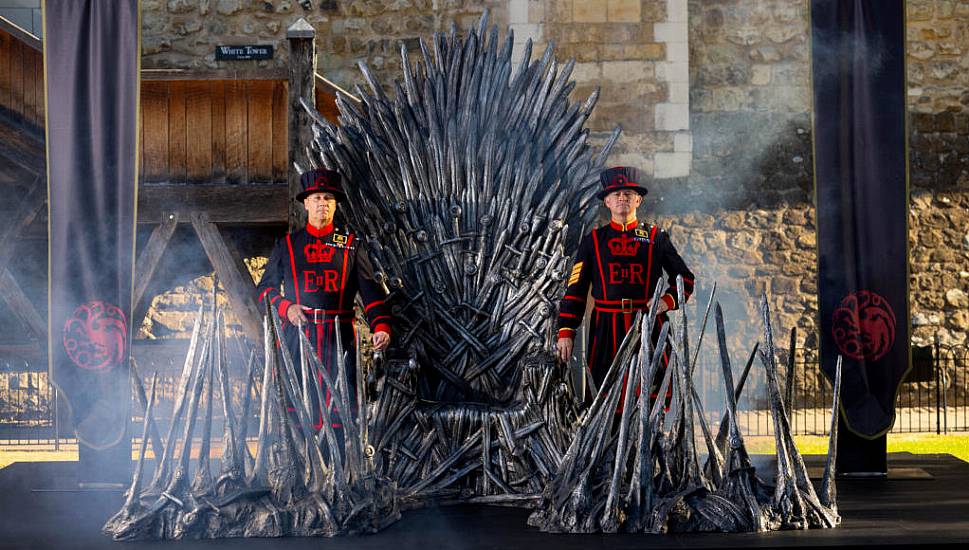 Iron Throne Erected Outside Tower Of London To Mark House Of The Dragon Launch