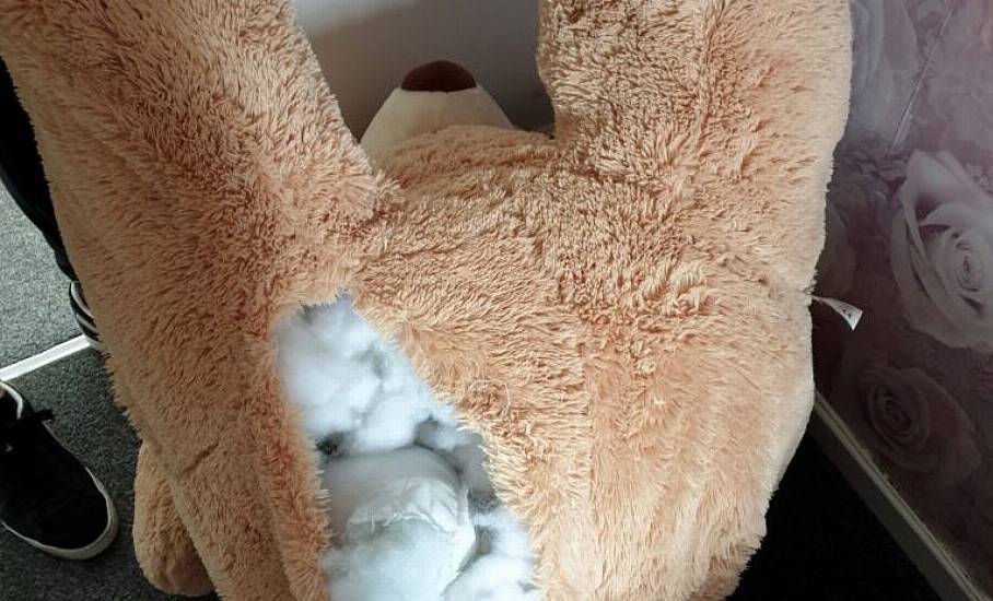 Car Thief Caught Hiding Inside Giant Teddy Bear