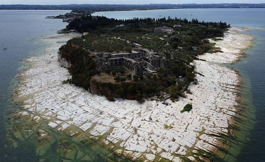 Italy’s Lake Garda Shrinks To Near-Historic Low Amid Drought