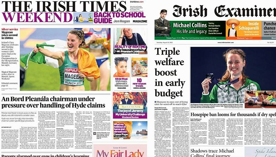 What The Papers Say: Saturday's Front Pages