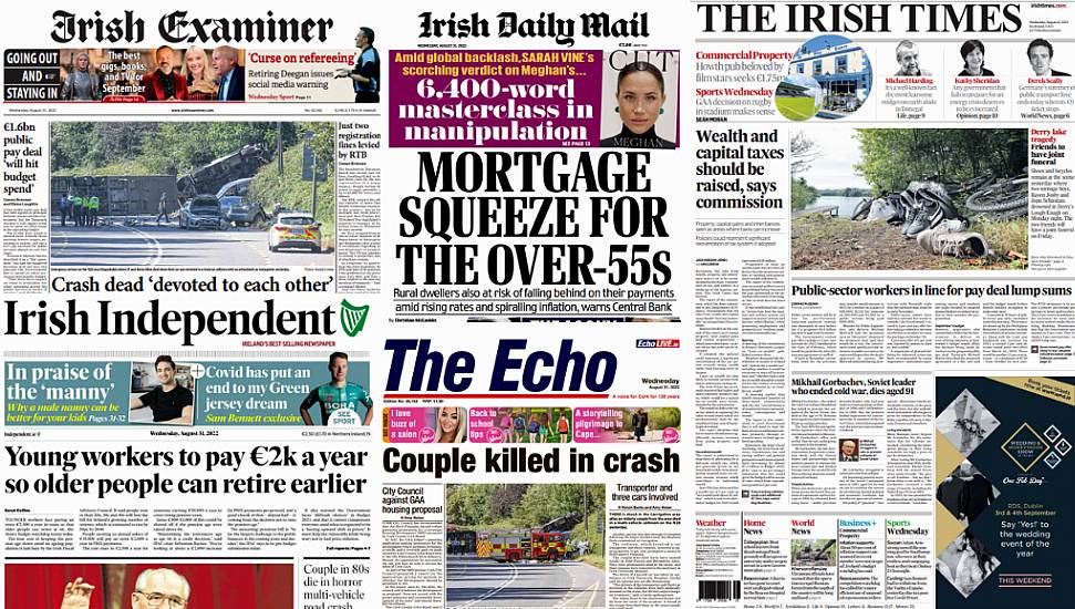 What The Papers Say: Wednesday's Front Pages