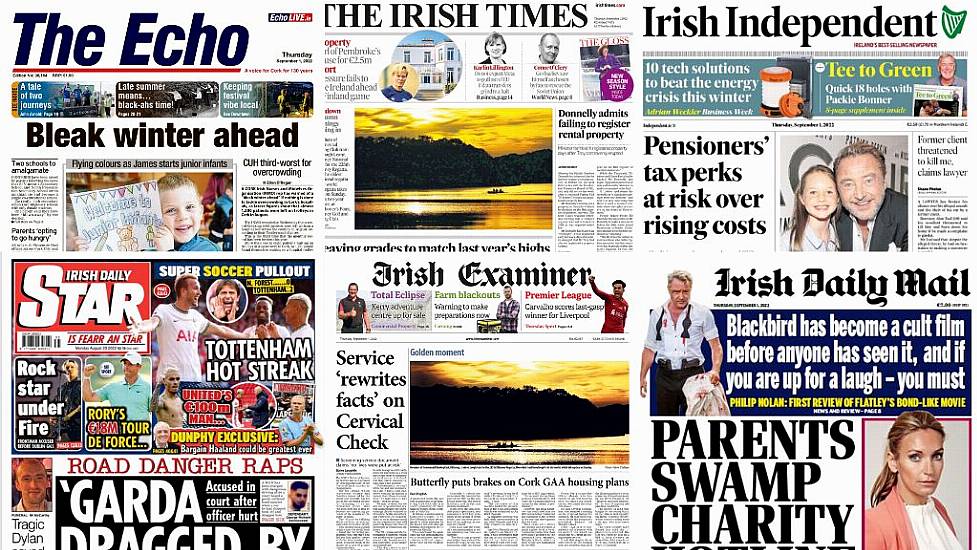 What The Papers Say: Thursday's Front Pages