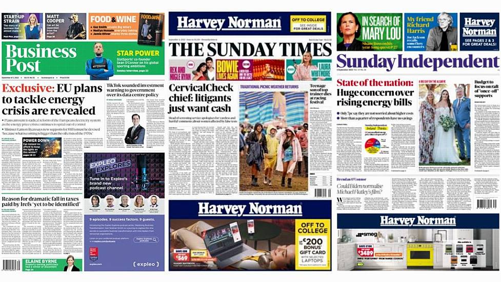 What The Papers Say: Sunday's Front Pages