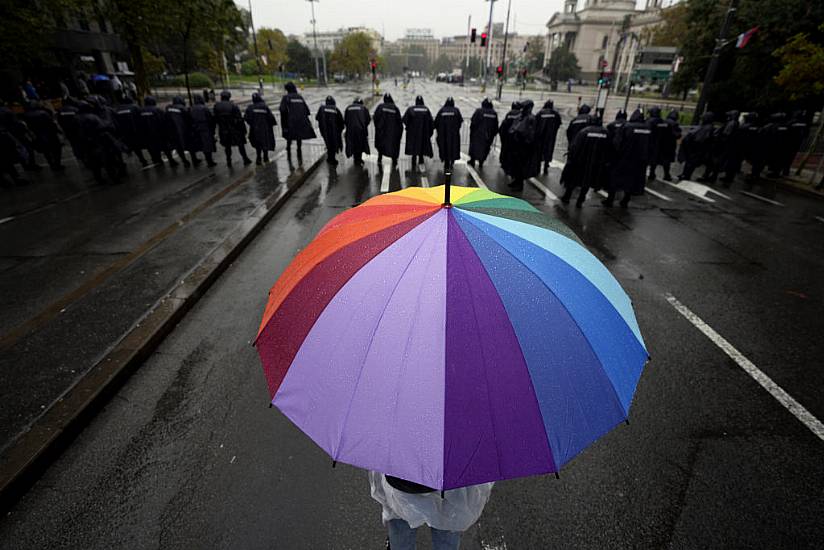 Belgrade Police Clash With Protesters At Pride March