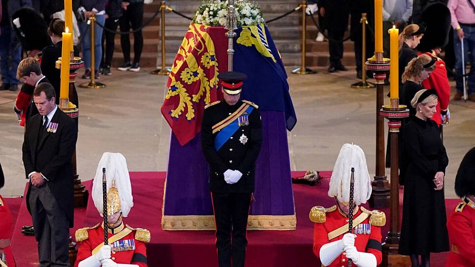 William And Harry Lead Queen Elizabeth’s Eight Grandchildren In Coffin Vigil