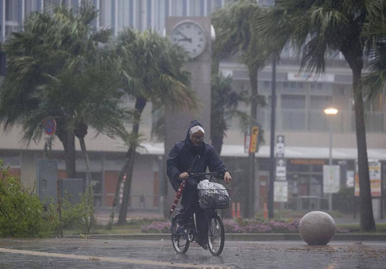 Powerful Typhoon Pounds Southern Japan