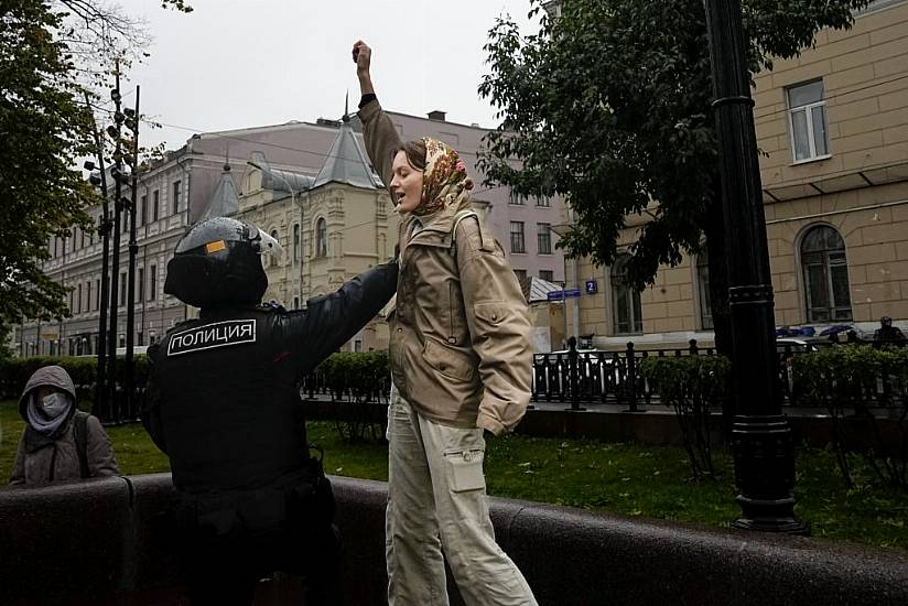 Russian Police Disperse Protests Against Army Mobilisation In Russia